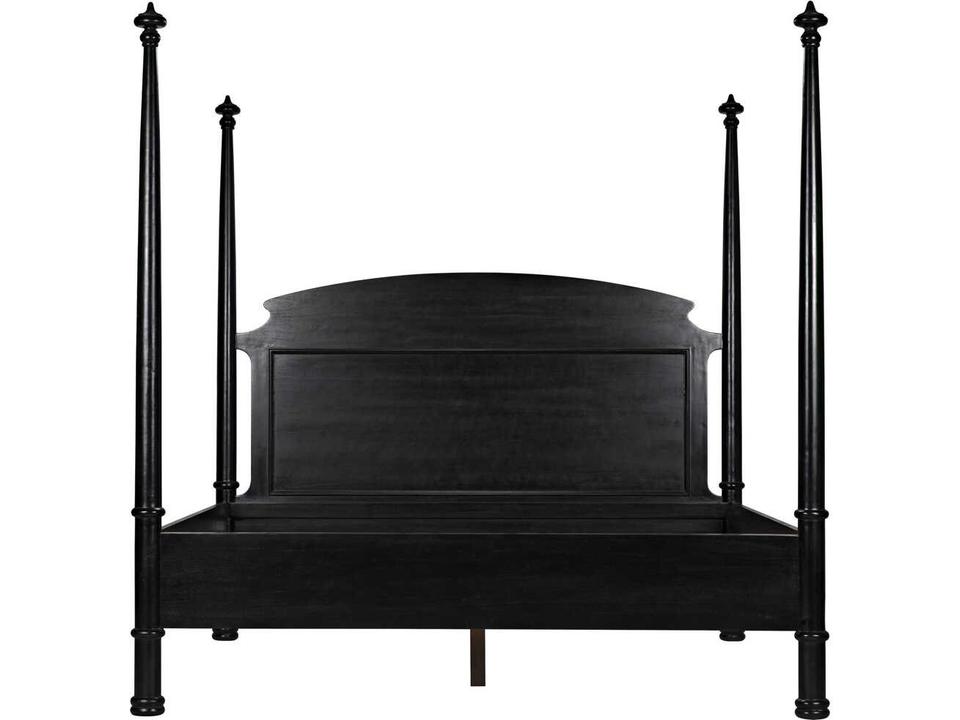 New Douglas Eastern King Mahogany Four Poster Bed Hand Rubbed Black