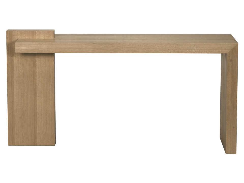 Atlanta Rectangular Wood Natural Console Table