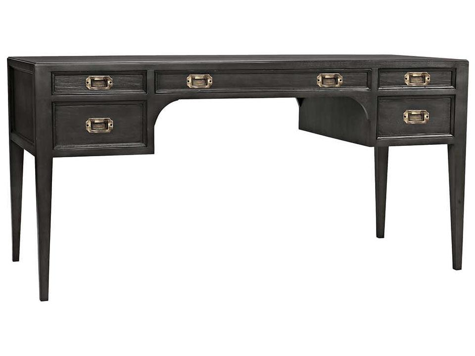 Africa Pale Mahogany and Brass Desk