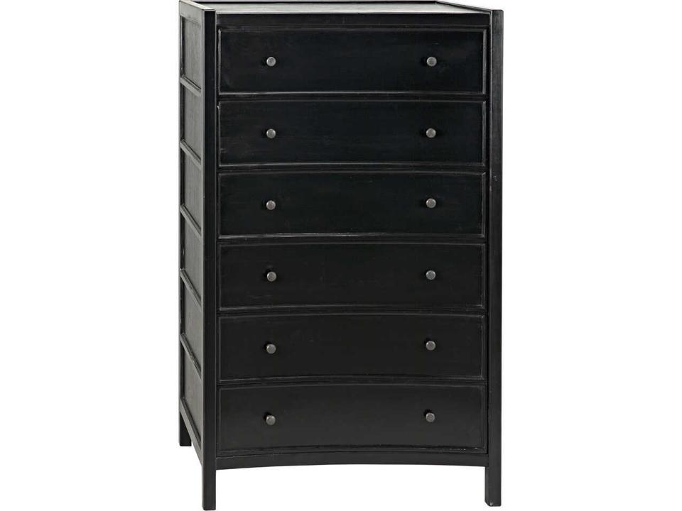 Hampton Hand Rubbed Black Mahogany Wood Accent Chest