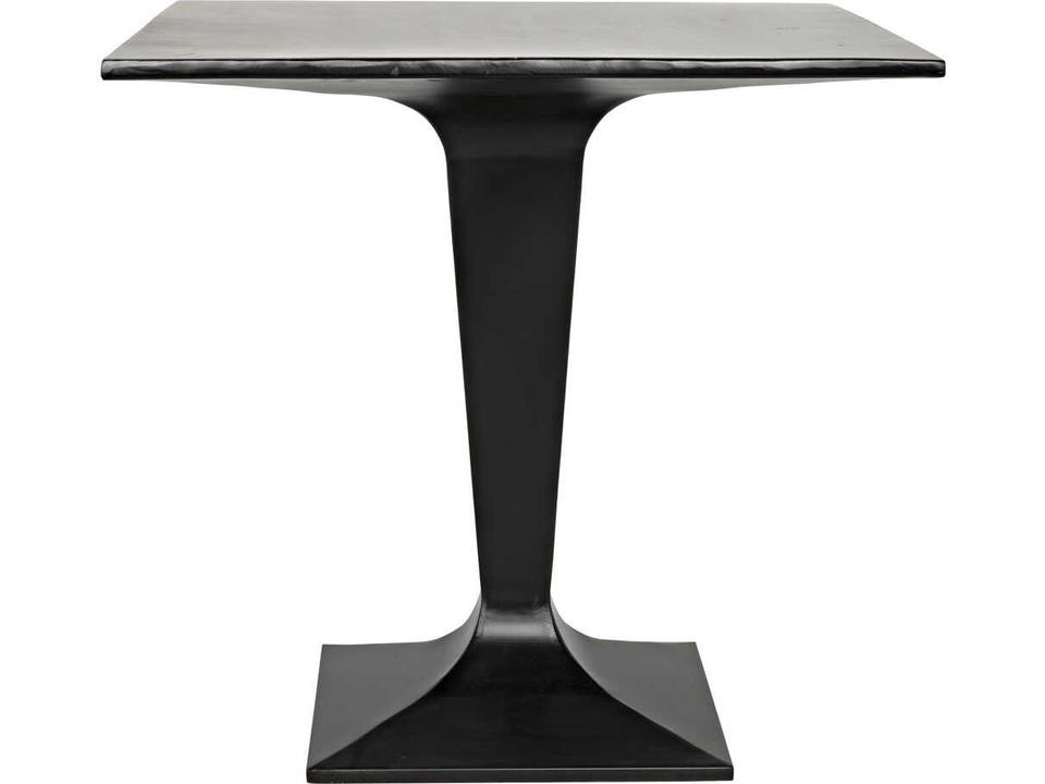 Anoil Square Black Steel Dining Table