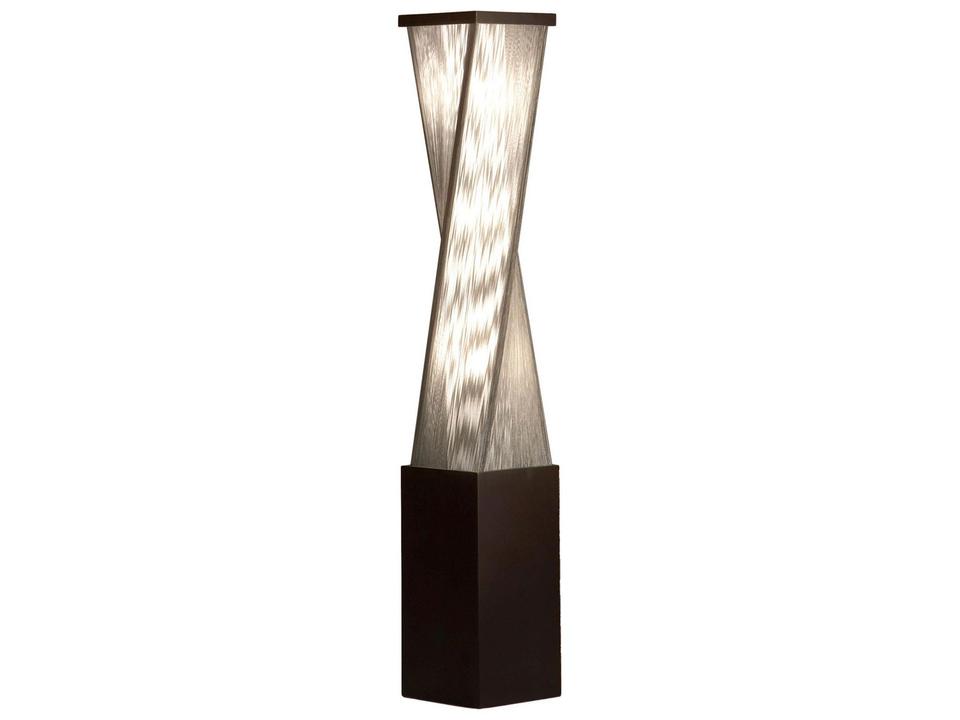 Torque Accent Floor Lamp Modern Espresso and Nickel