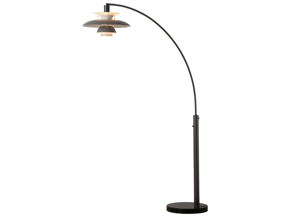 Palm Springs Gunmetal Gray Tone Floor Lamp