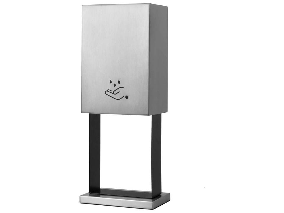 Luxe Tabletop Touchless Hand Sanitizer Dispenser in Satin Nickel