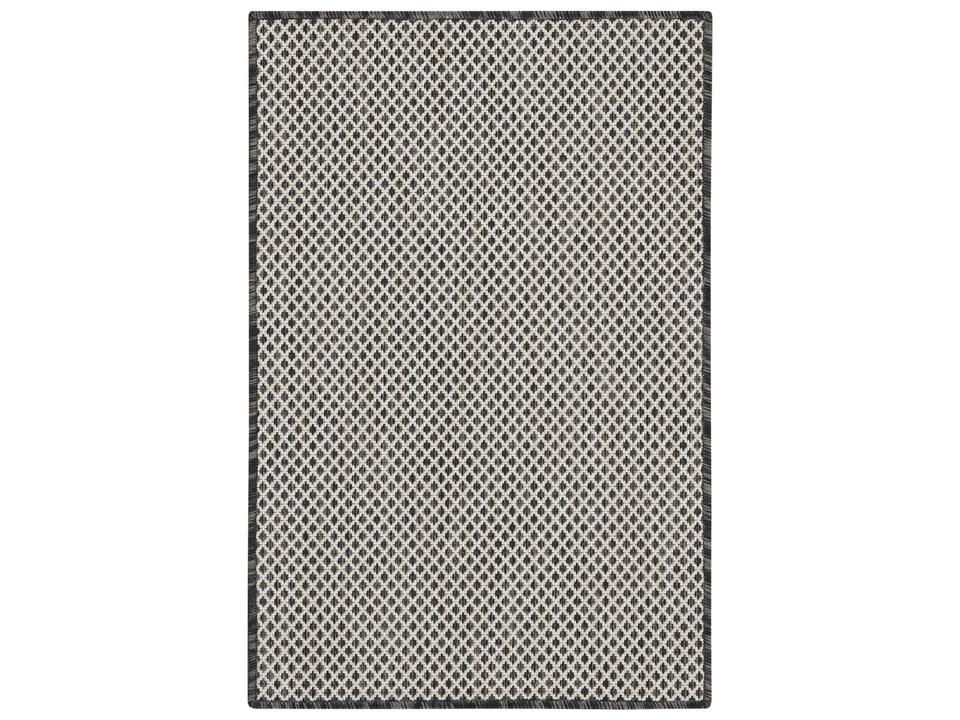 Courtyard COU01 Indoor Outdoor Area Rug in Ivory Charcoal
