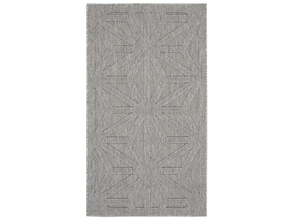 Cozumel Geometric Light Grey Indoor Outdoor Area Rug
