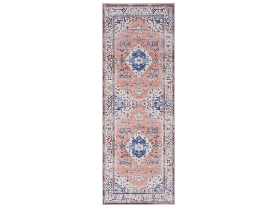 Fulton FUL11 Coral Persian Medallion Runner Area Rug