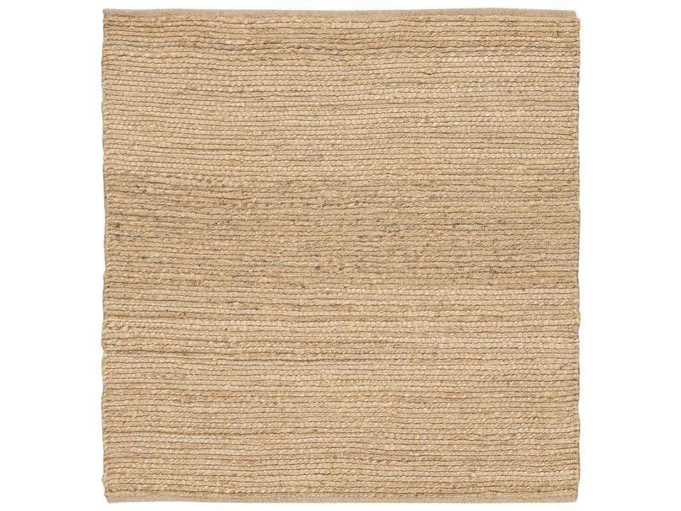 Natural Jute Square Area Rug Natural Fiber Handwoven