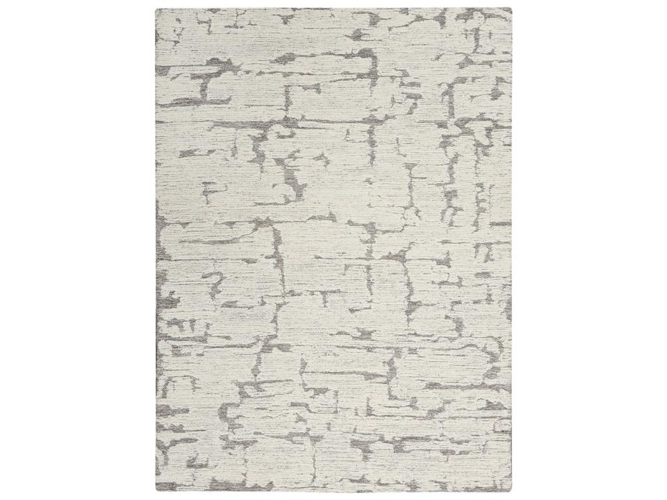 Calvin Klein Sculptural Hand Tufted Wool Area Rug in Grey