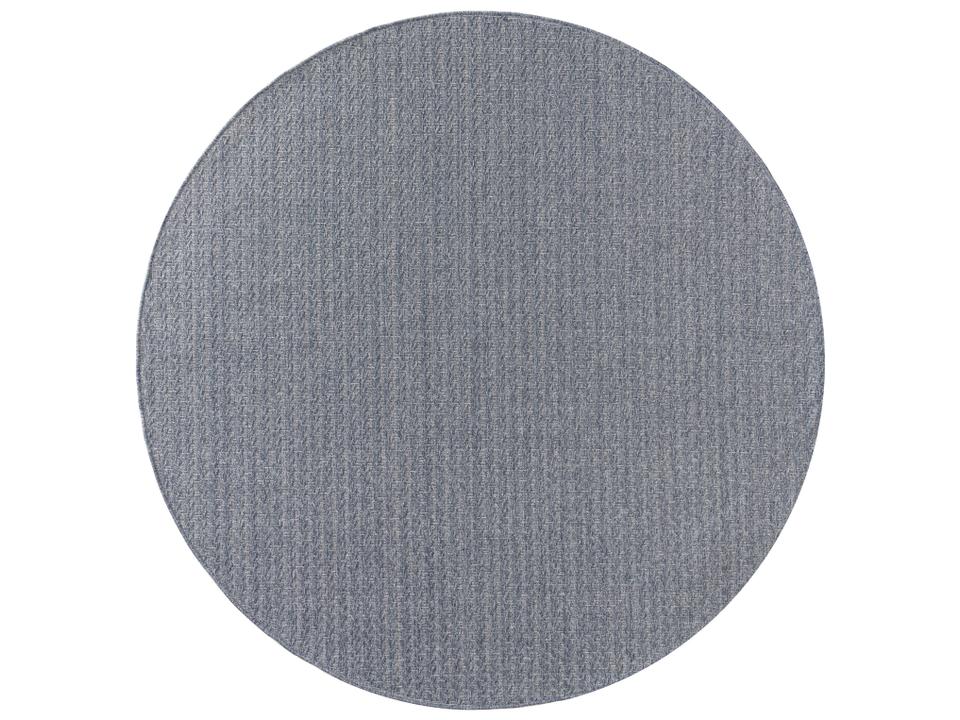 Tulum Flatweave Abstract Indoor Outdoor Area Rug in Denim