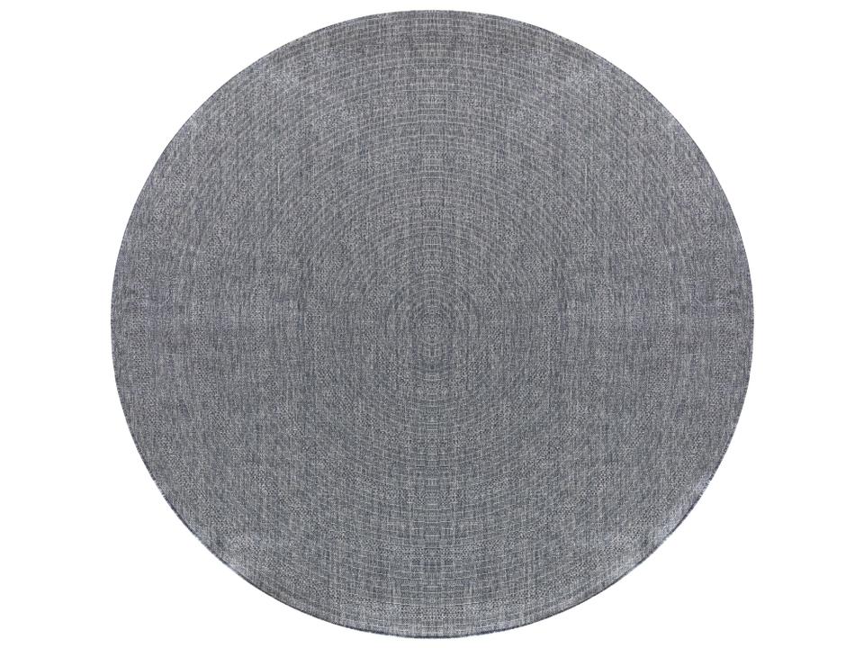 Tulum Flatweave Geometric Indoor Outdoor Area Rug Denim