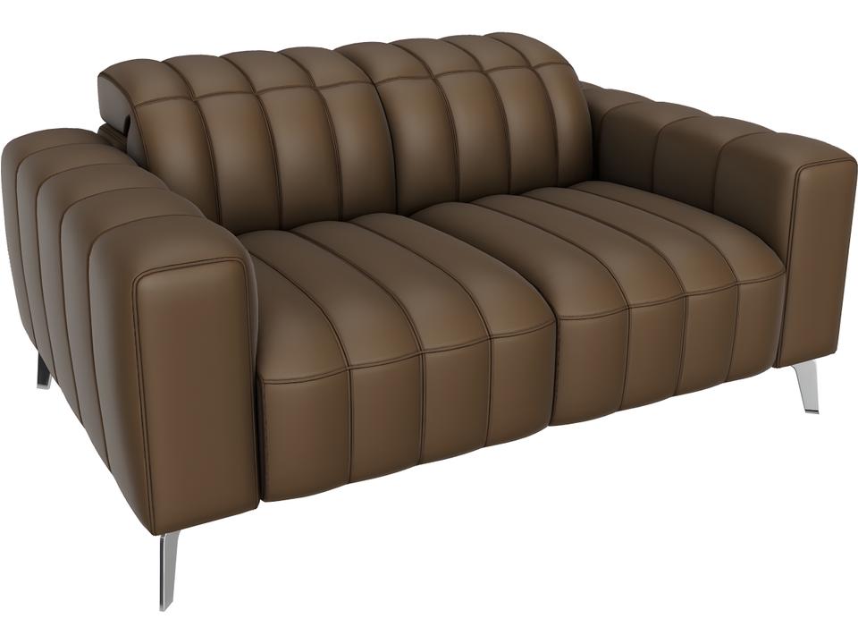 Portento Double Reclining Loveseat in Wood Frame with Power Headrests