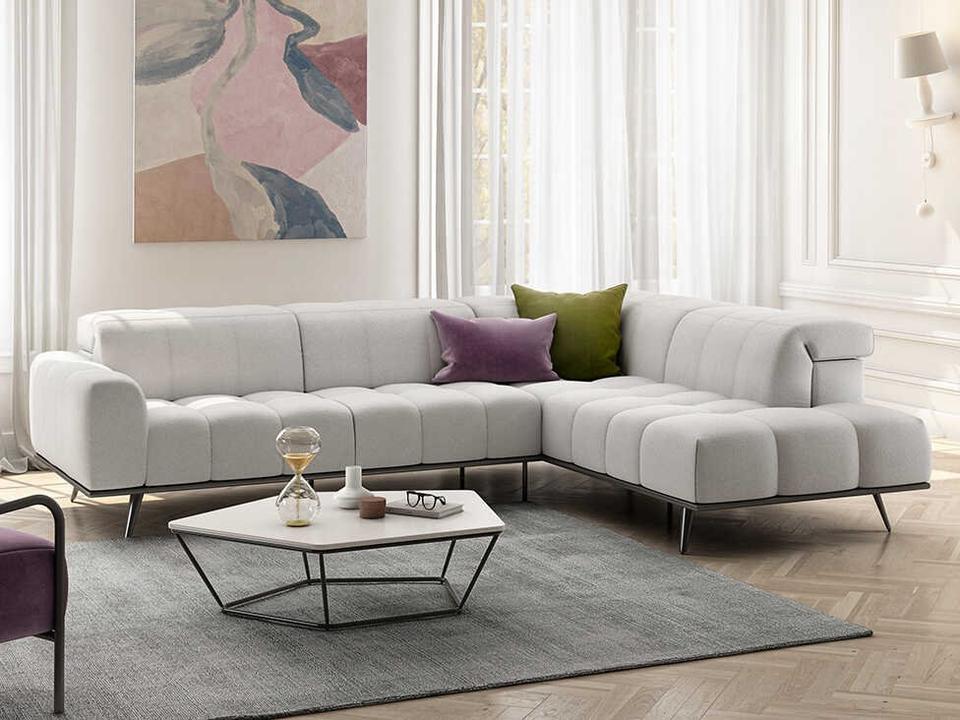 Natuzzi Editions Adrenalina Leather Sectional Sofa