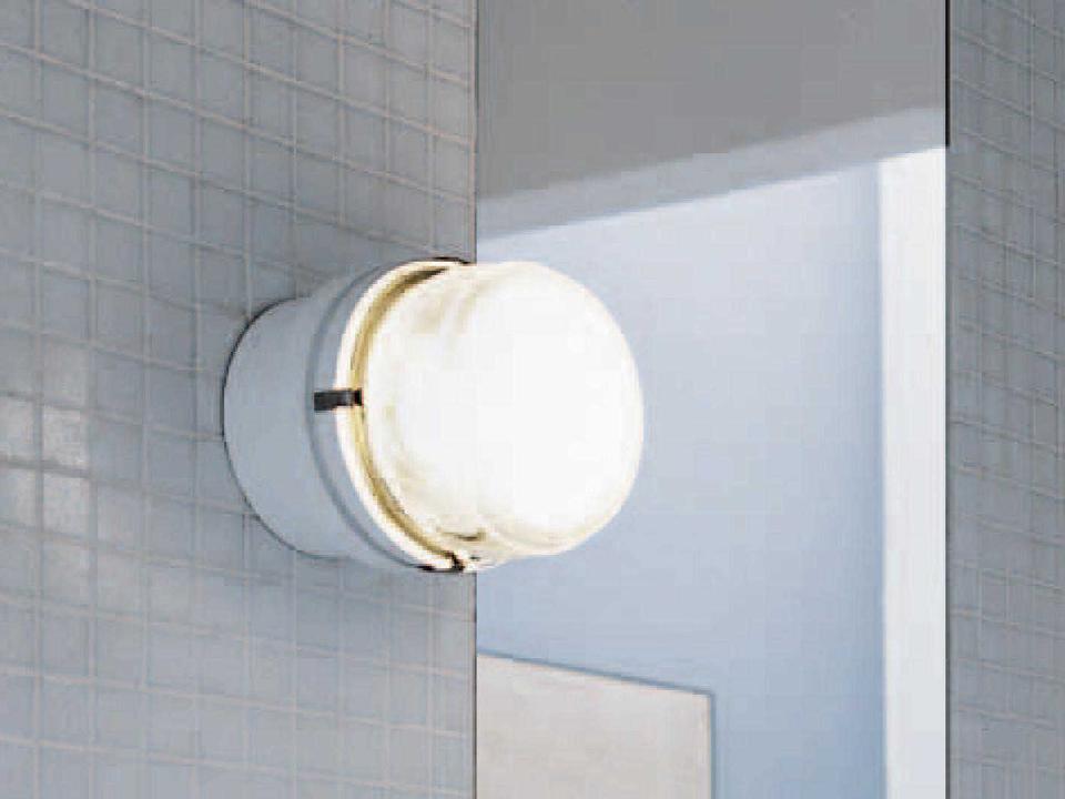 Fresnel LED Wall Light in White
