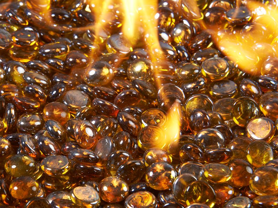 Company 5-Pound Fire Glass Gems Aqua Marine Crystal