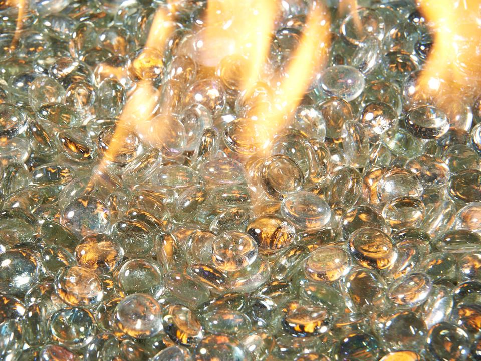 Diamond Crystal Tempered Fire Glass Gems 5-Pound Bag