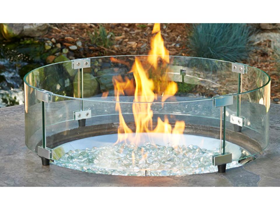 20-Inch Round Glass Wind Guard