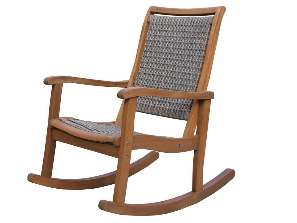 Eucalyptus Collection Driftwood Grey Wicker Rocking Chair