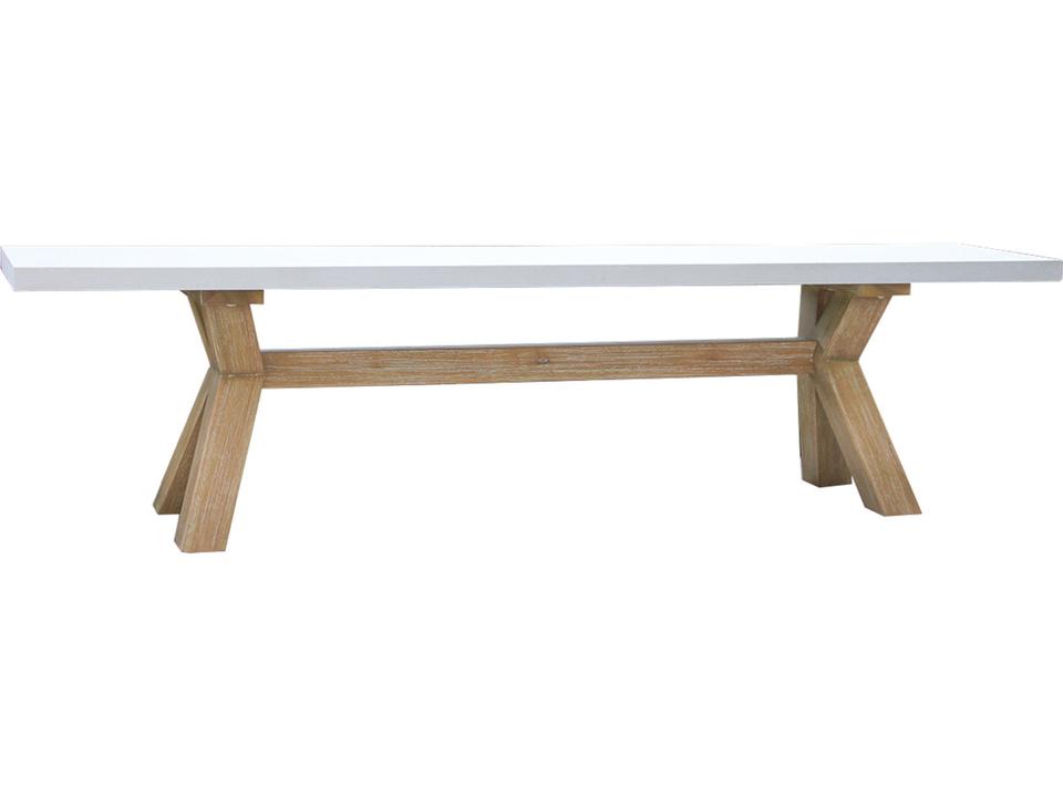 74-Inch Ivory Composite and Eucalyptus Wash Bench