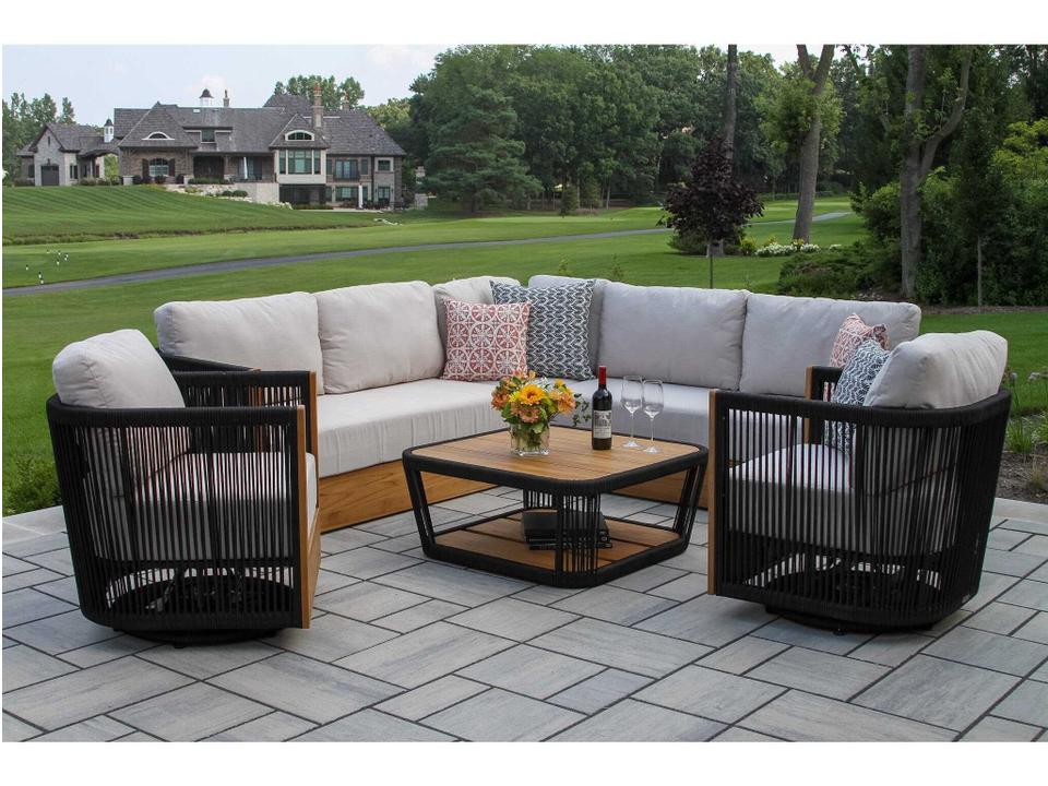 Teak Cushion Lounge Set