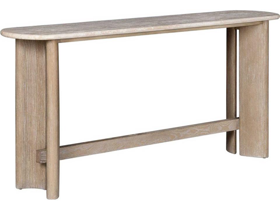 Callaway Oval Wood Console Table