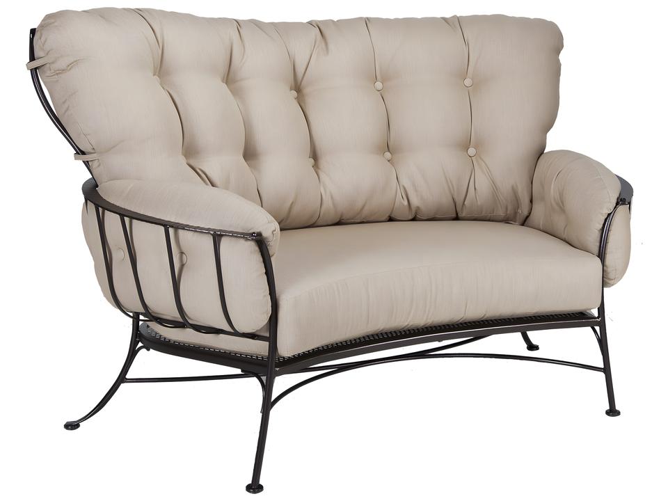 Monterra Two-Seat Wrought Iron Crescent Loveseat