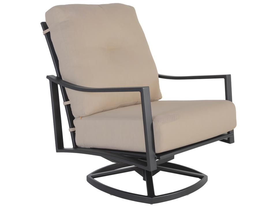 Mallin Georgetown Cushion Aluminum Swivel Rocking Lounge Chair
