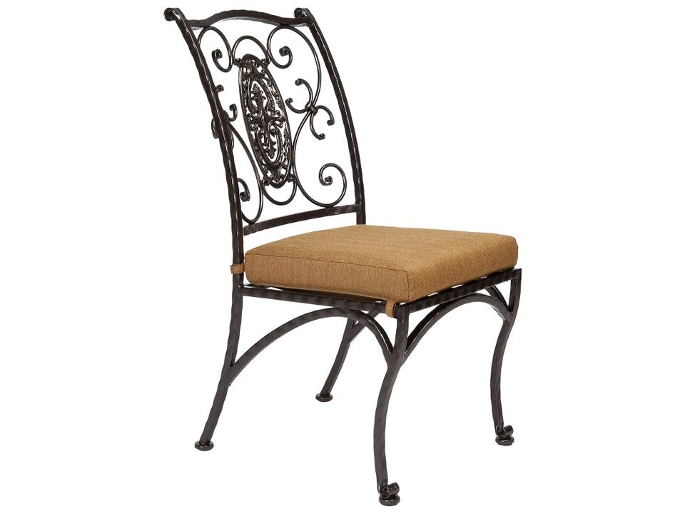 San Cristobal Wrought Iron Cushion Dining Side Chair