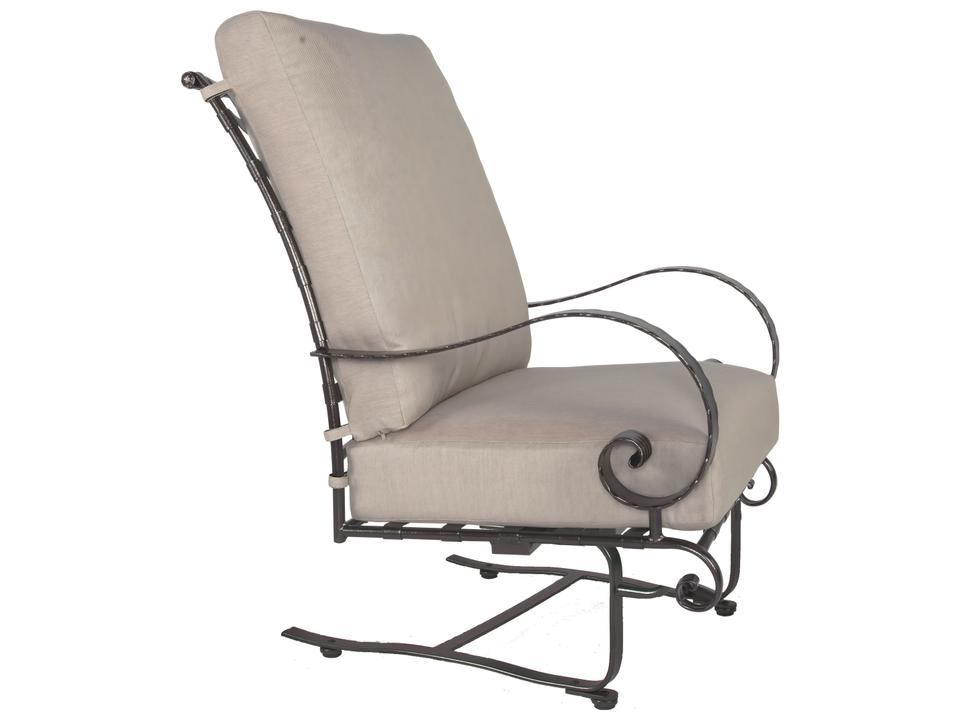 Classico Wrought Iron Hi-Back Spring Lounge Chair