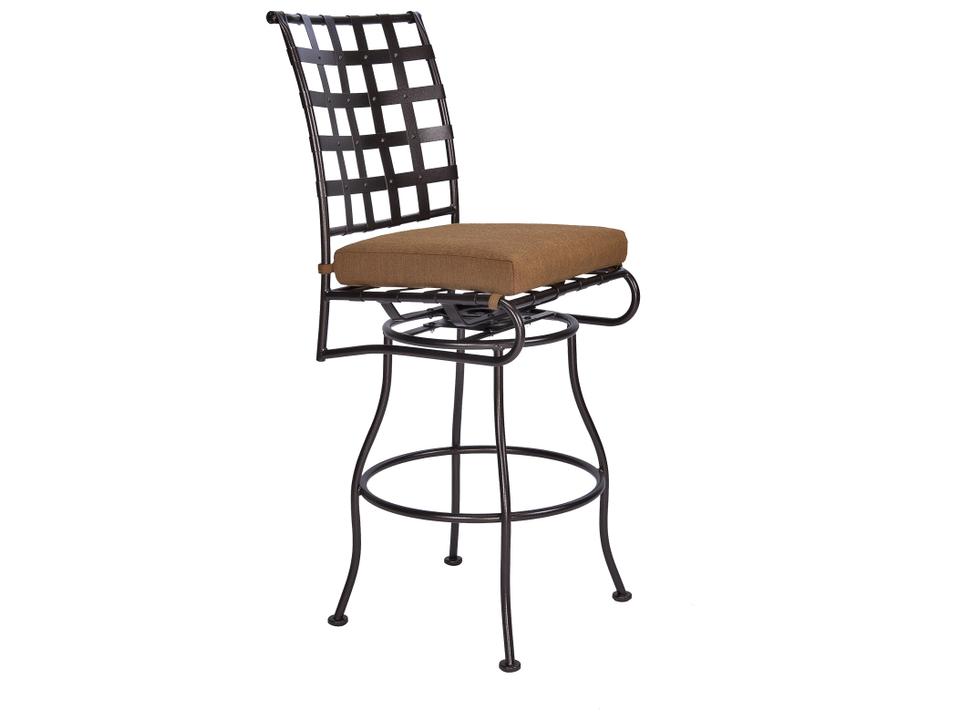 Classico Cushion Wrought Iron Bar Stool