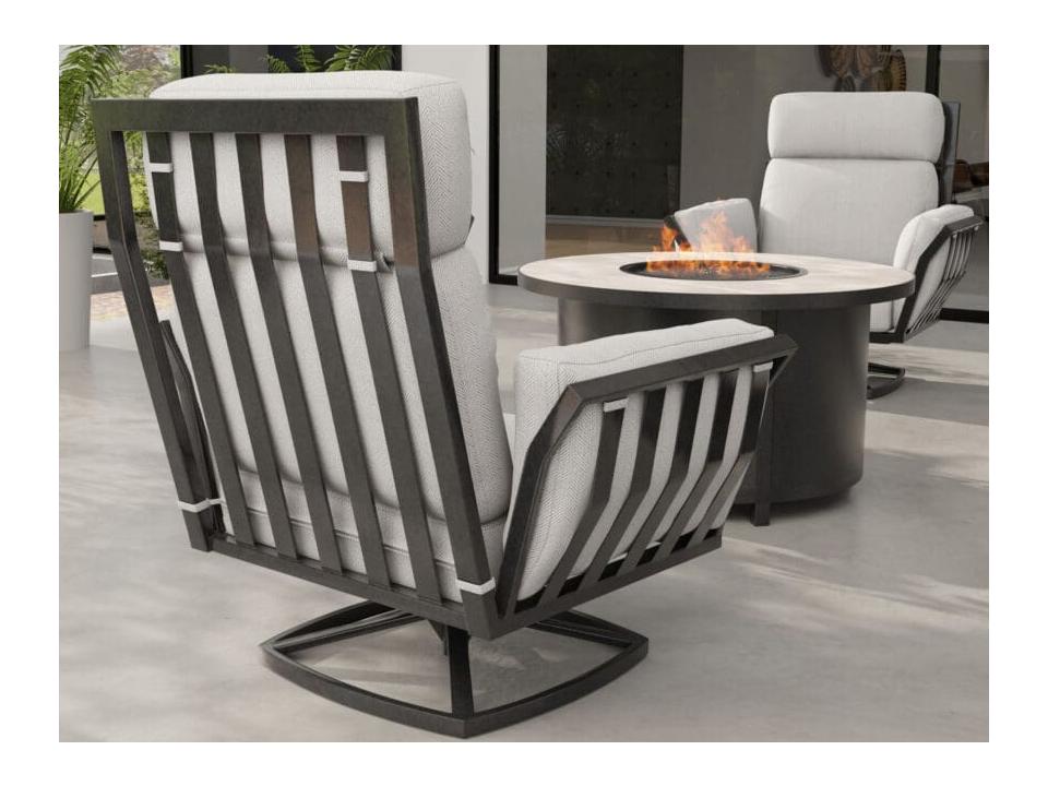 Aris Aluminum Outdoor Patio Lounge Set