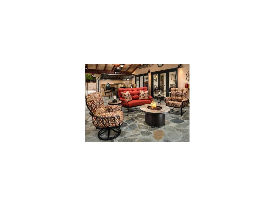 Monterra Wrought Iron Outdoor Patio Lounge Set