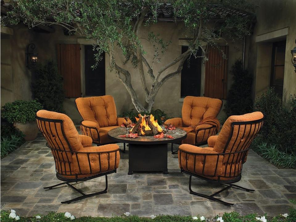 Monterra Wrought Iron Outdoor Lounge Set