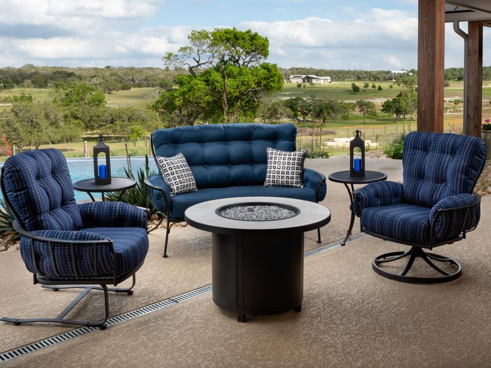 Monterra Wrought Iron Cushion Lounge Set