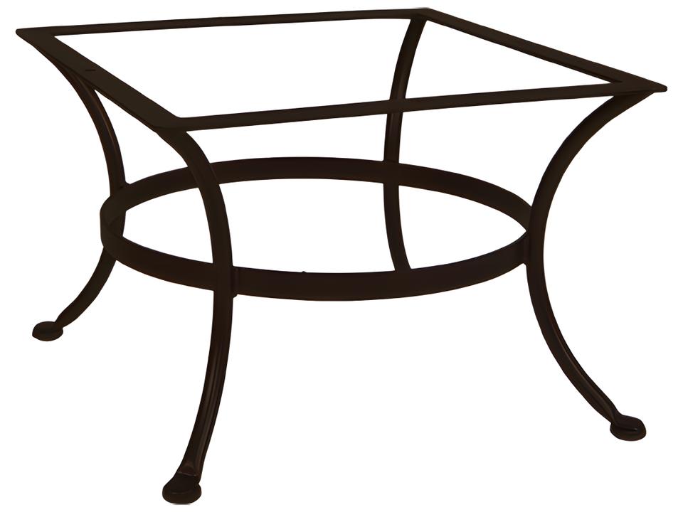 Standard Wrought Iron Round Coffee Table Base for Outdoor Use