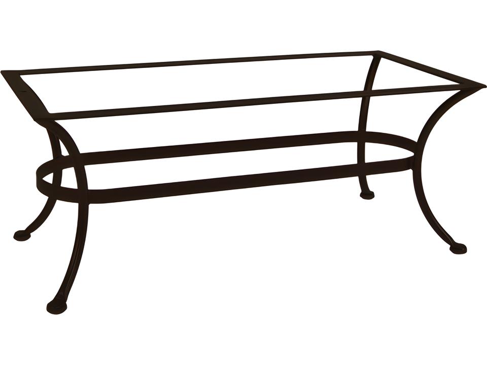 Standard Iron Rectangle Coffee Table Base in Wrought Iron