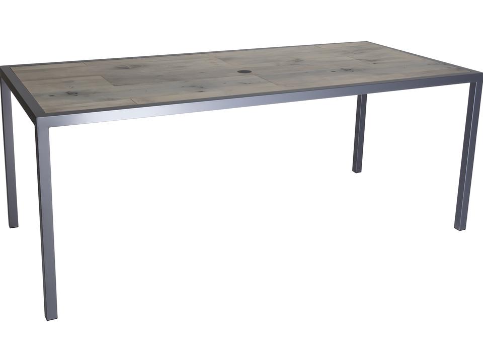 Quadra 75-Inch Rectangle Outdoor Dining Table with Umbrella Hole
