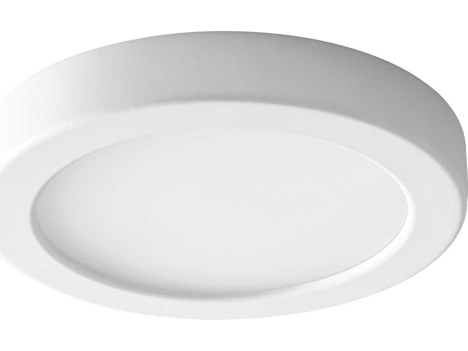 Elite 1-Light Outdoor LED Flush Mount in White