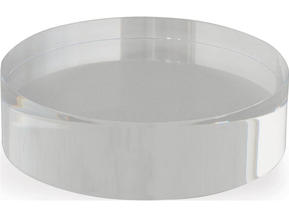 Lucite Round Display Stand Set of 2 in Clear