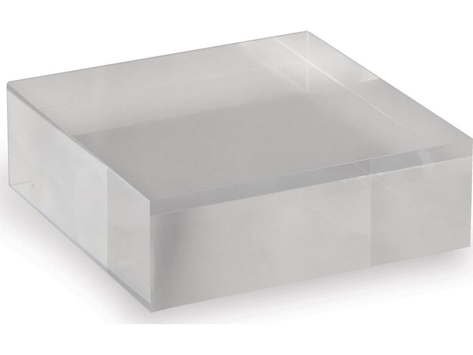 Clear Lucite Square Display Stand Set of 2