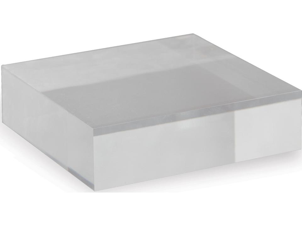 Lucite 7-Inch Square Display Stands Set of 2