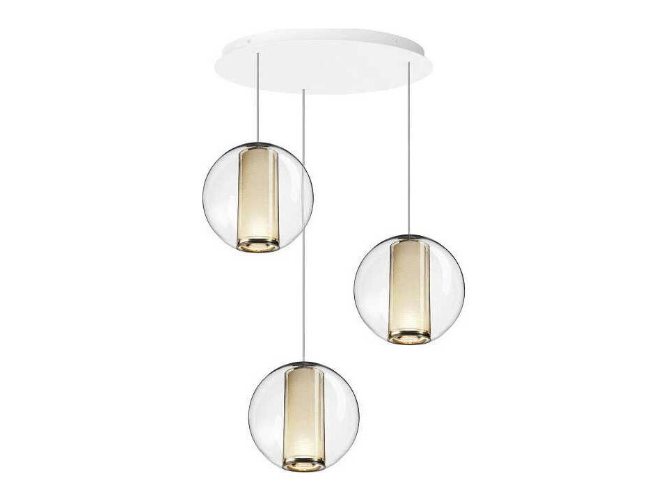 Bel Occhio 3-Light Globe Chandelier with Acrylic Diffusers