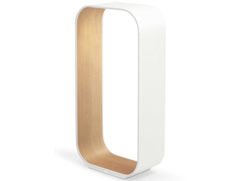 Contour Large LED Table Lamp with White Oak Interior