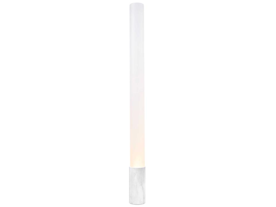 Elise 60-Inch White Marble PMMA Diffuser Floor Lamp