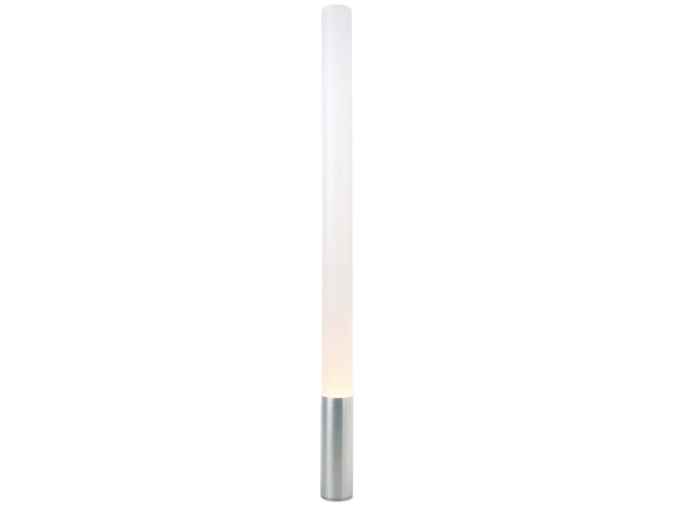Elise 80 Floor Lamp with Frosted PMMA Diffuser and Silver Base