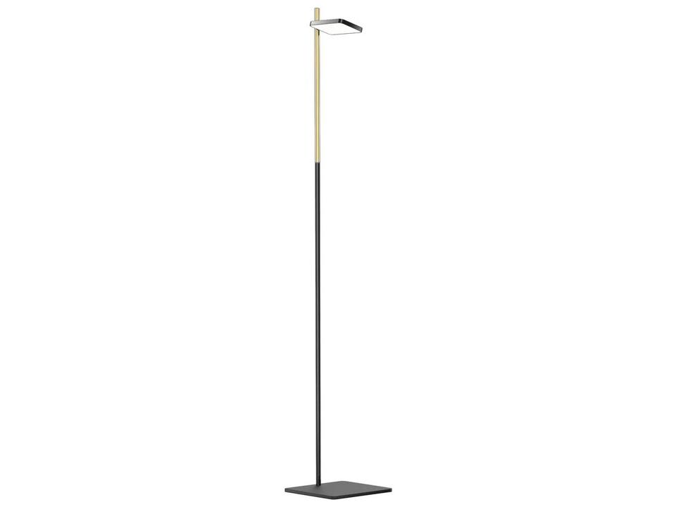 Designs Talia Integrated LED Floor Lamp with USB Charging in Black and Brass