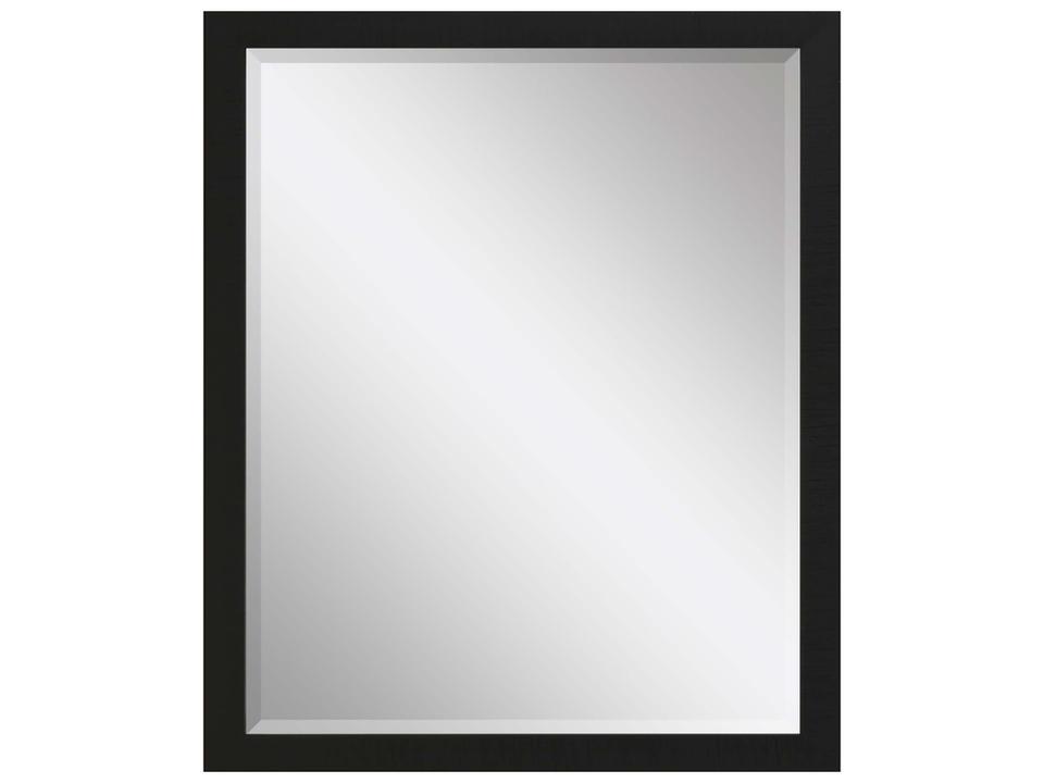 869 Mirror Group Black Silvered Rectangular Wall Mirror
