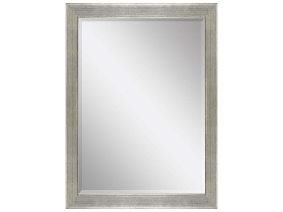 864 Mirror Group Metallic Silver Leaf Rectangular Wall Mirror