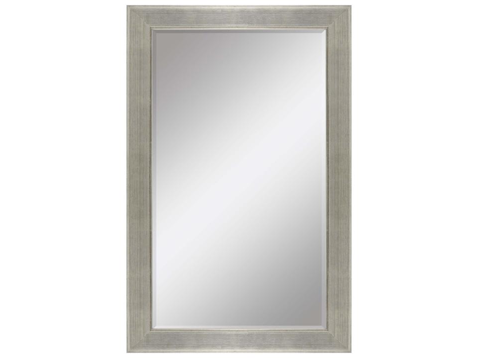 864 Mirror Group Rectangular Wall Mirror in Modern Silver Leaf Wood