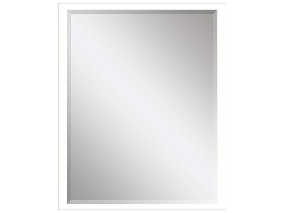867 Mirror Group White Silvered Wall Rectangular Mirror